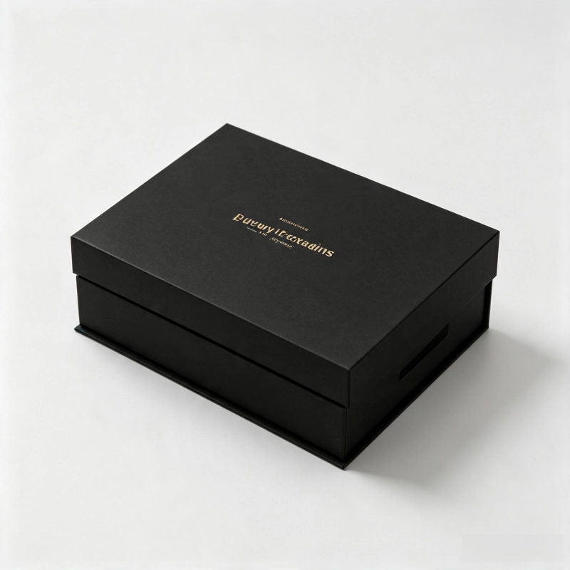 Black gift packaging